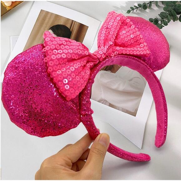 NWT Disney Parks Imagination Sequence 2019 Park Ears Headband Hot Pink NEW - Picture 1 of 7